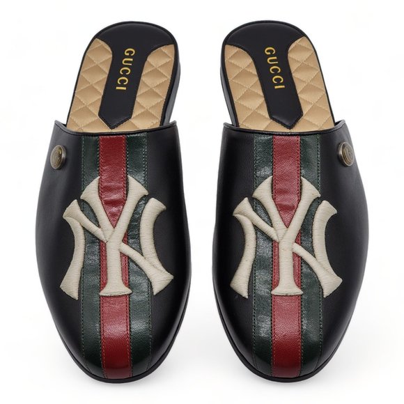 Gucci x NY Yankees Leather Loafers - Picture 5 of 10